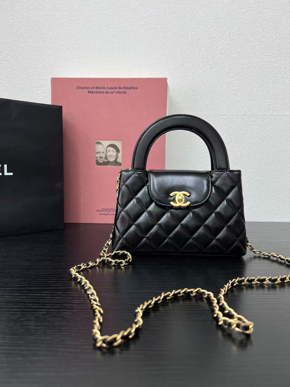 MINI CLASSIC HANDBAG WITH TOP HANDLE